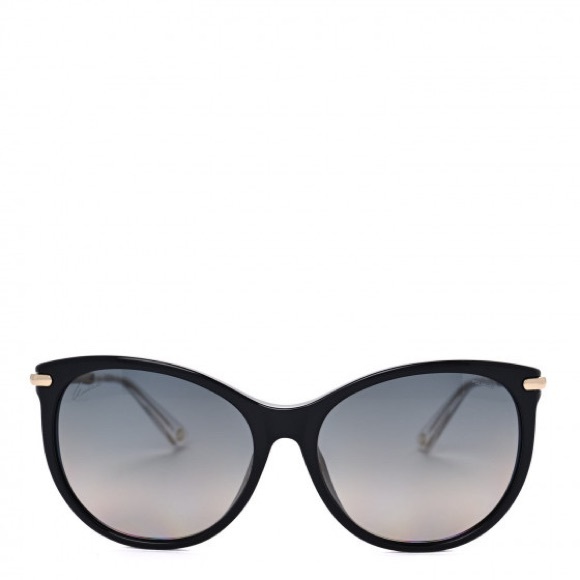 GUCCI - Crystal Bamboo Cat Eye Sunglasses Black Gold